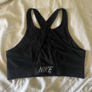 NIKE black sports bra size medium